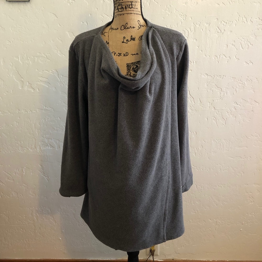 Cuddl Duds Gray Cape Jacket
